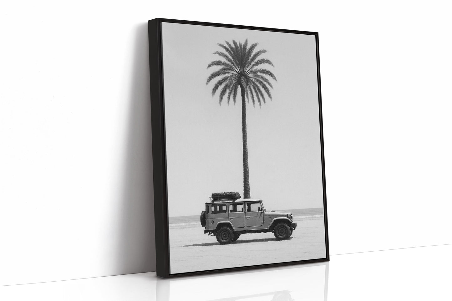 Palm Tree and Beach Cruiser Still Life