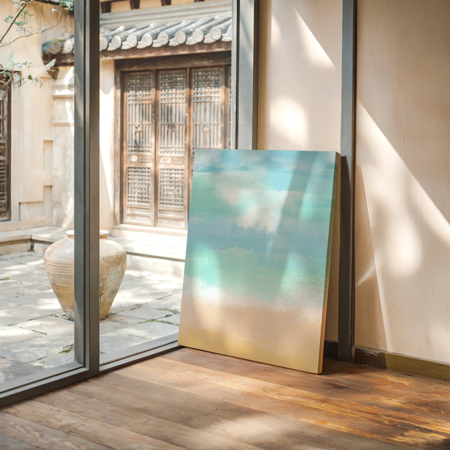 Turquoise Tides Paint Morning Peace