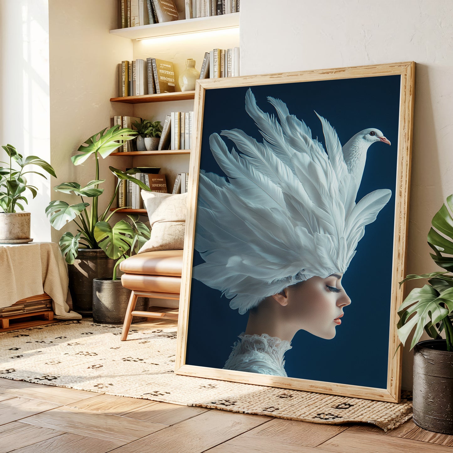 Crowned by Wings in Blue Silence