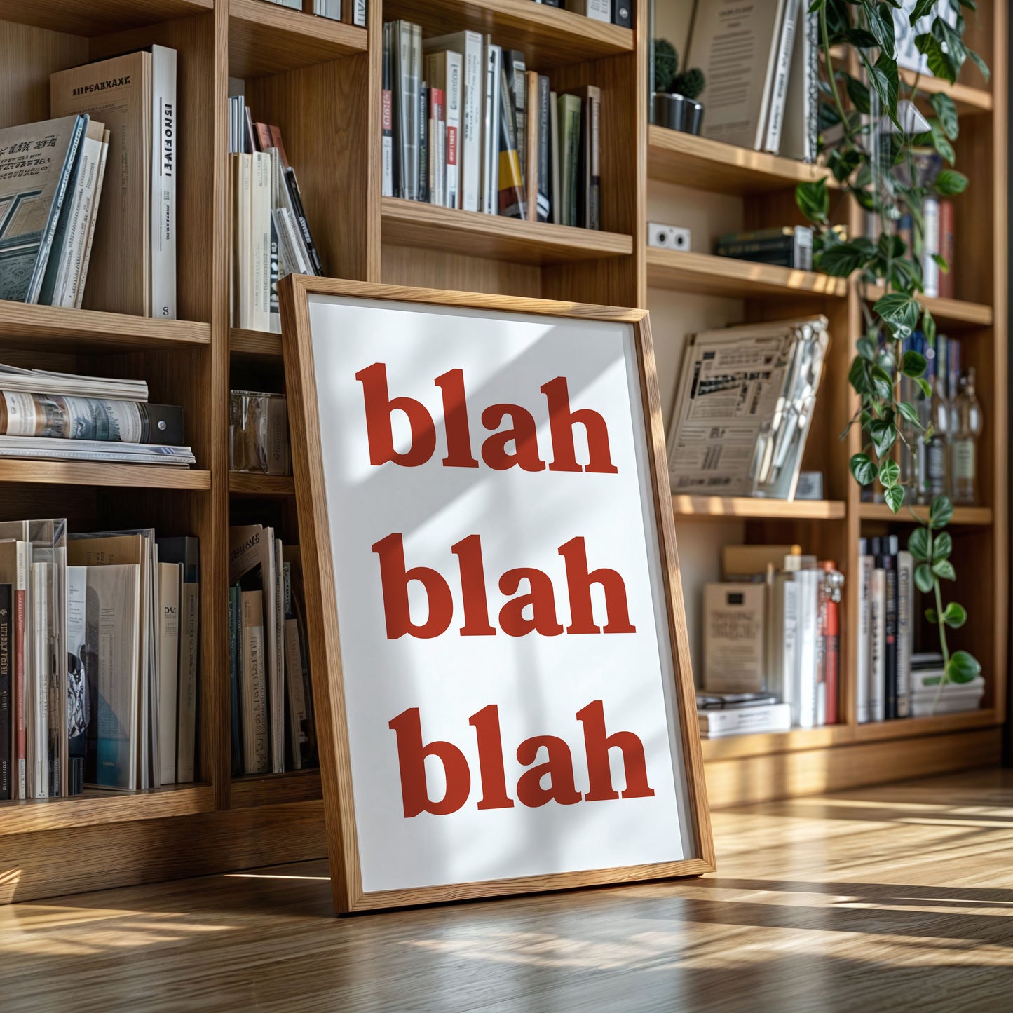 Words Painted In Terracotta Light