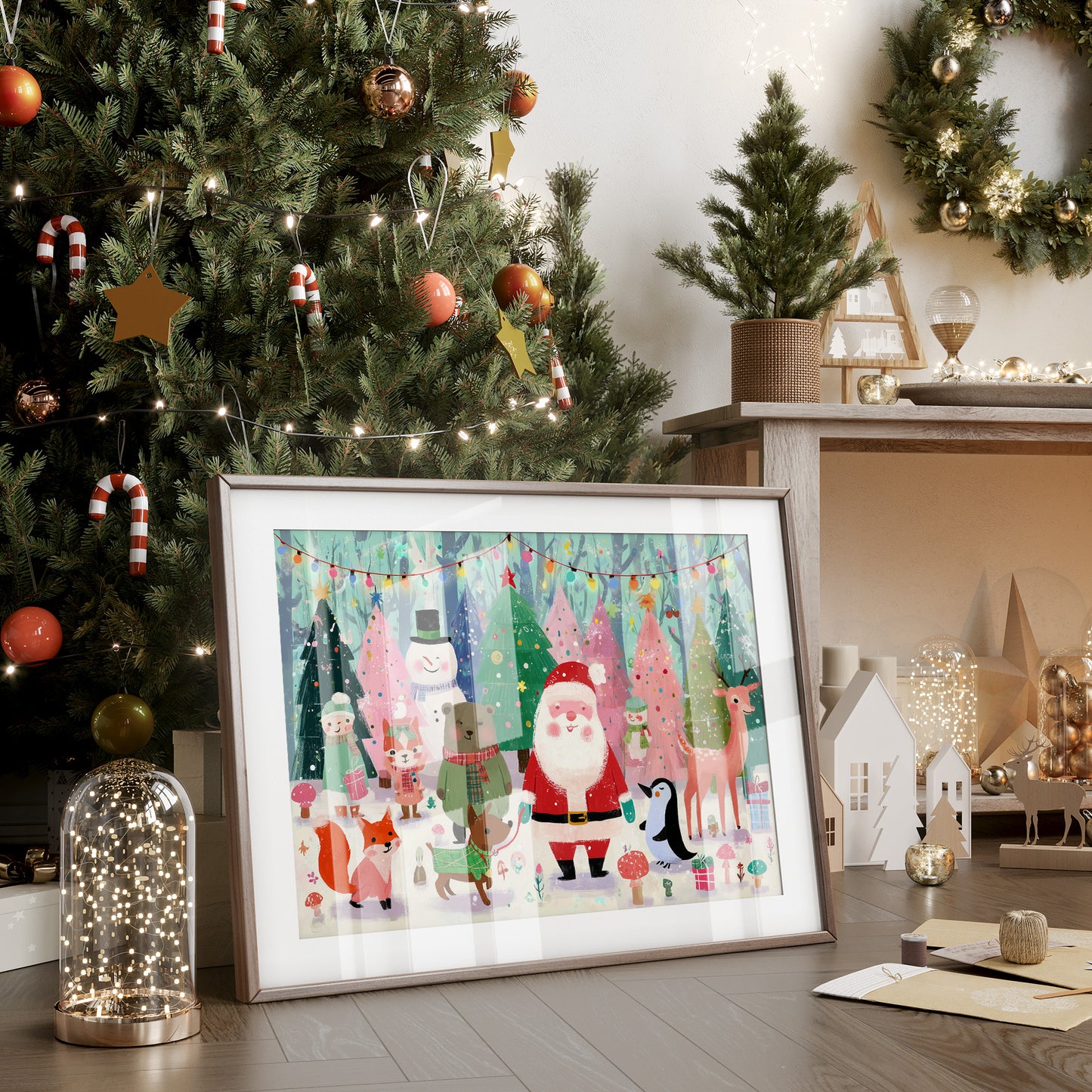 Forest Friends Share Holiday Magic Together