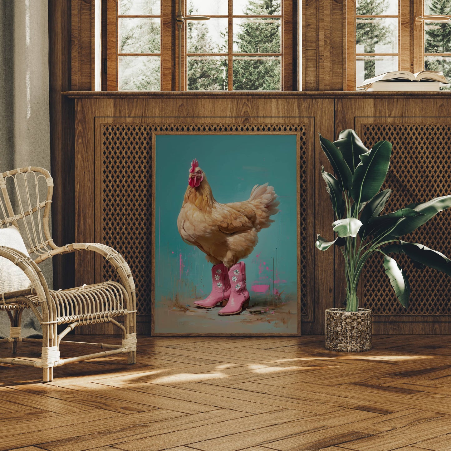 Barnyard Diva Borrows Pink Boots