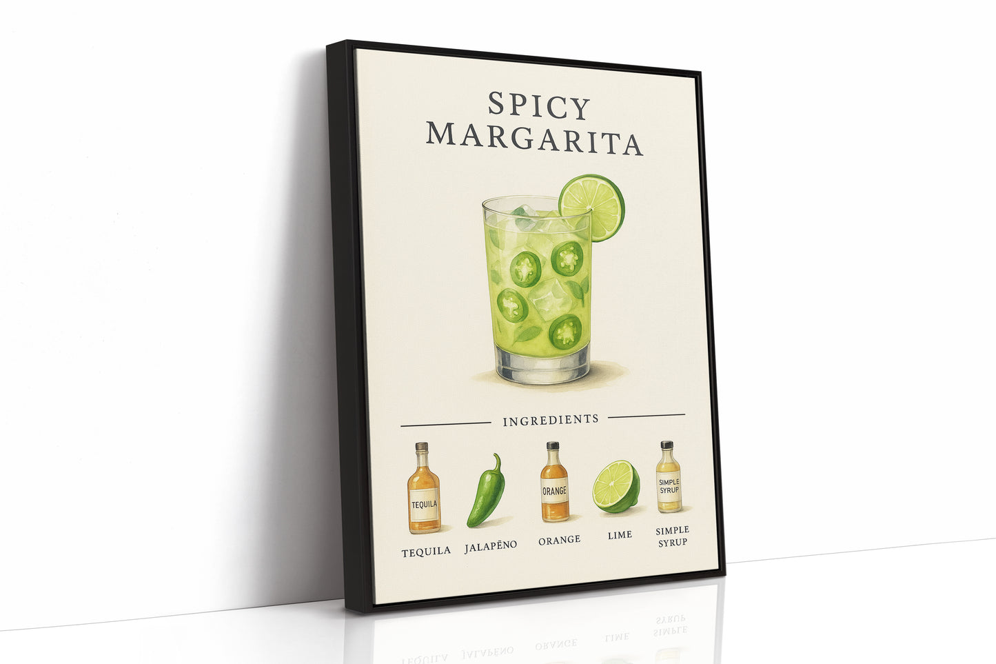 Spicy Margarita Cocktail Recipe Print