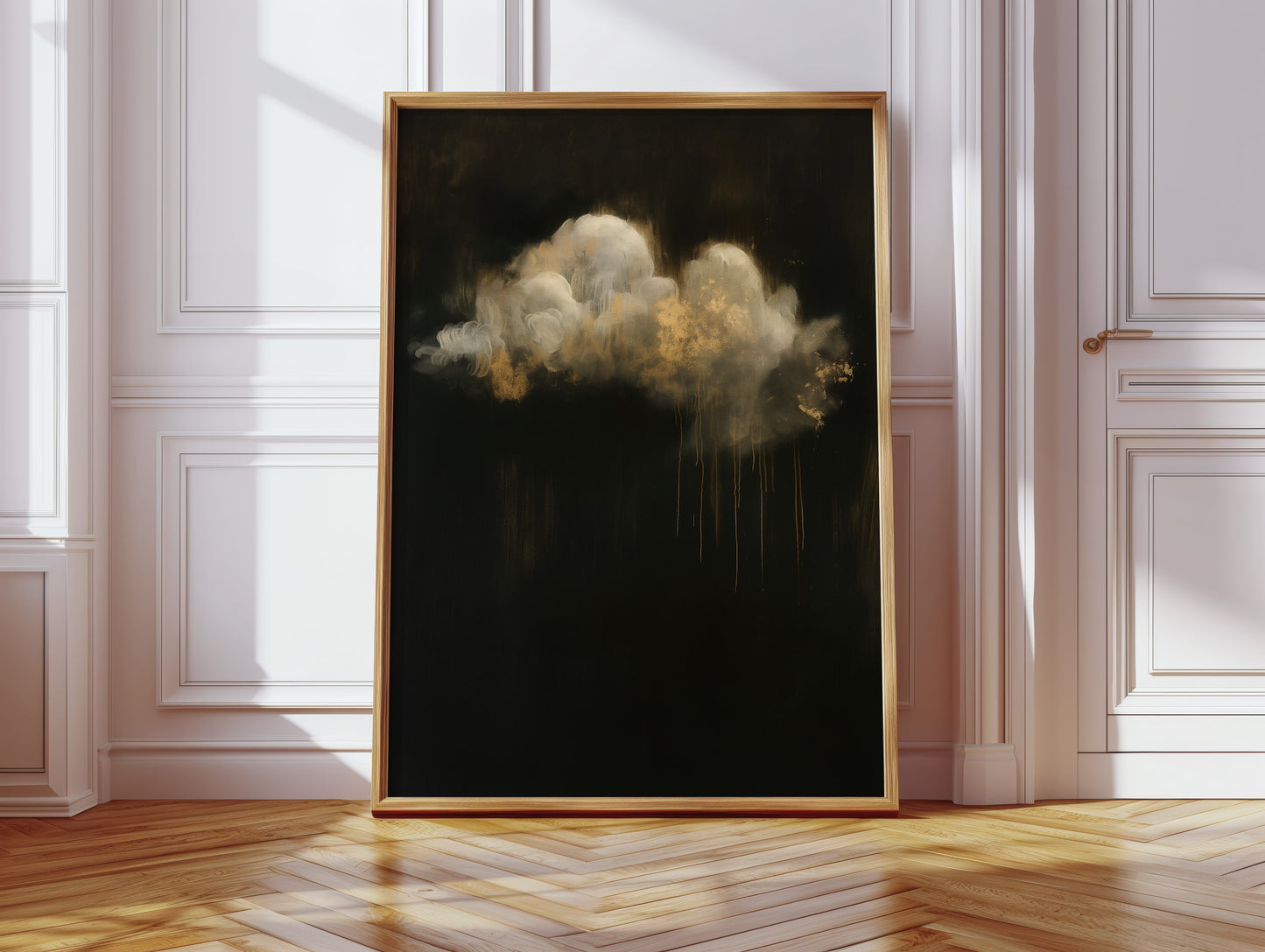 Gold Rain Beneath a Quiet Cloud