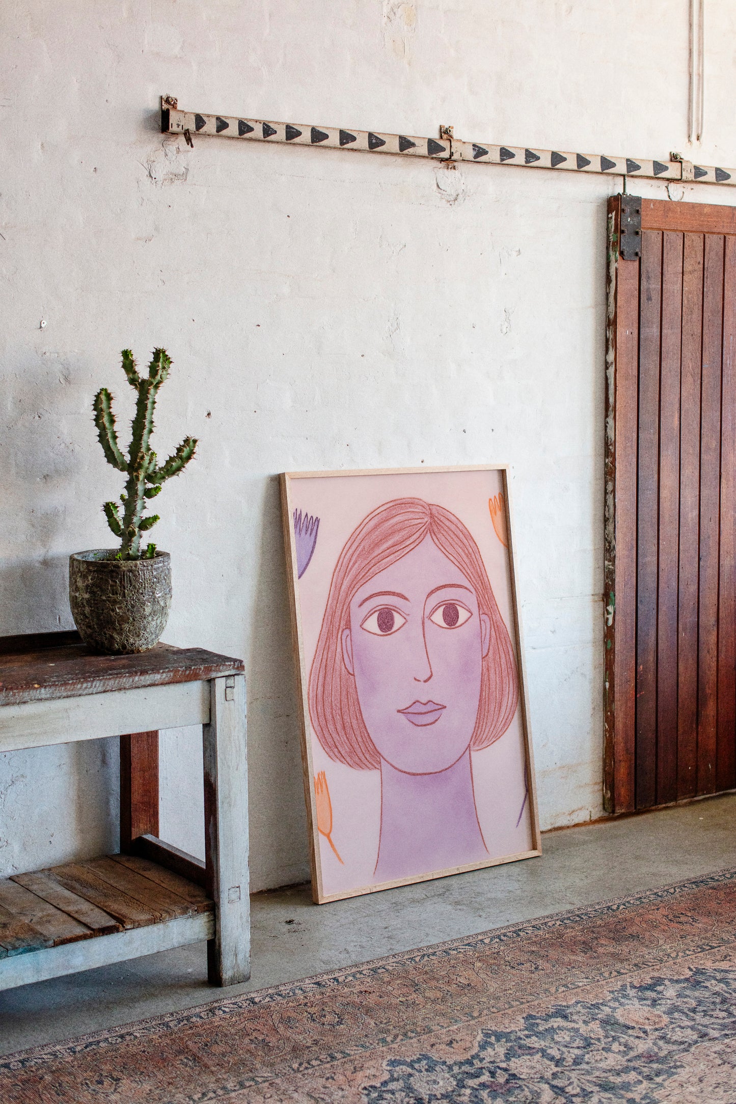 Desert Meets Modern Portrait Pink