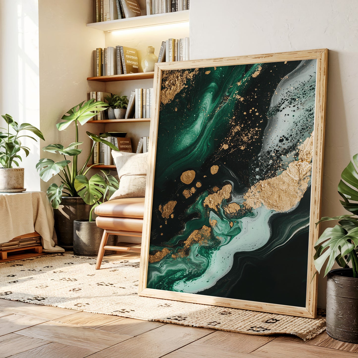 Emerald Rush with Gilded Horizon