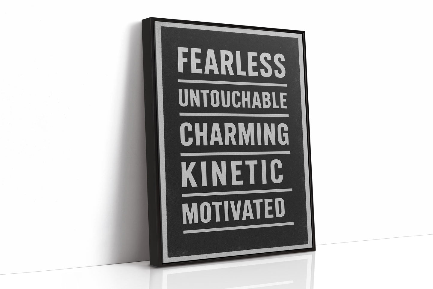 Fearless Motivated Kinetic Bold Text Art