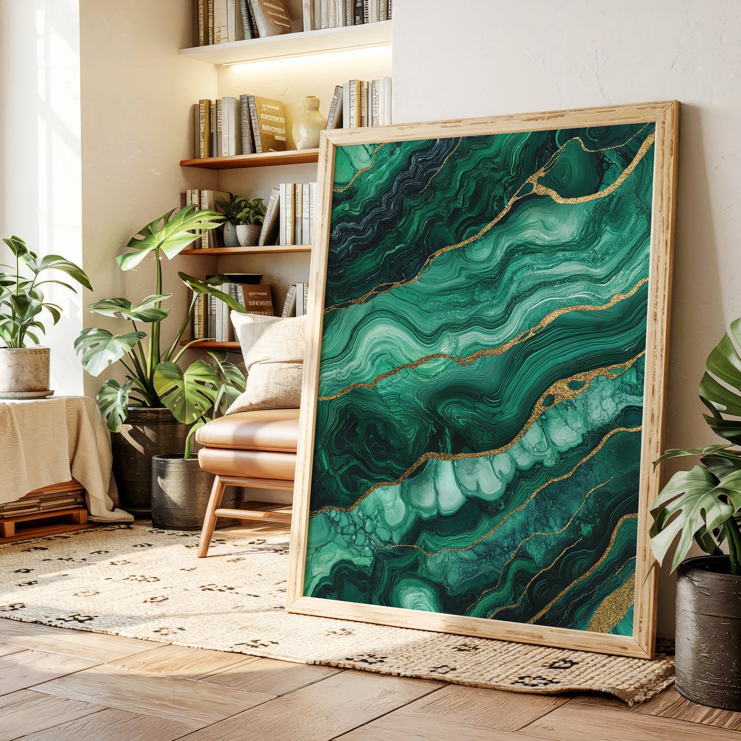 Veins of Emerald and Golden Earth