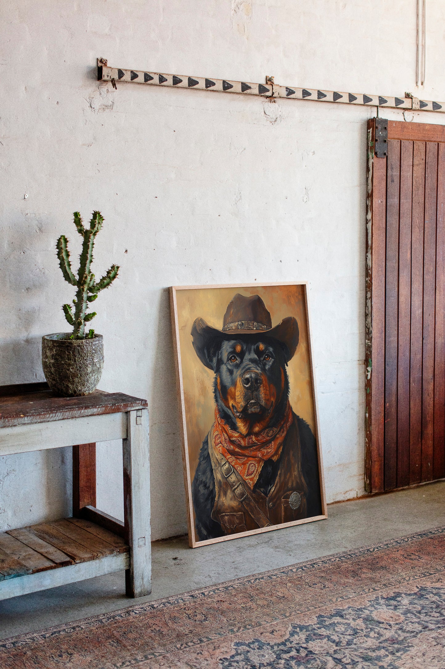 Rottweiler Ranger in the Wild West