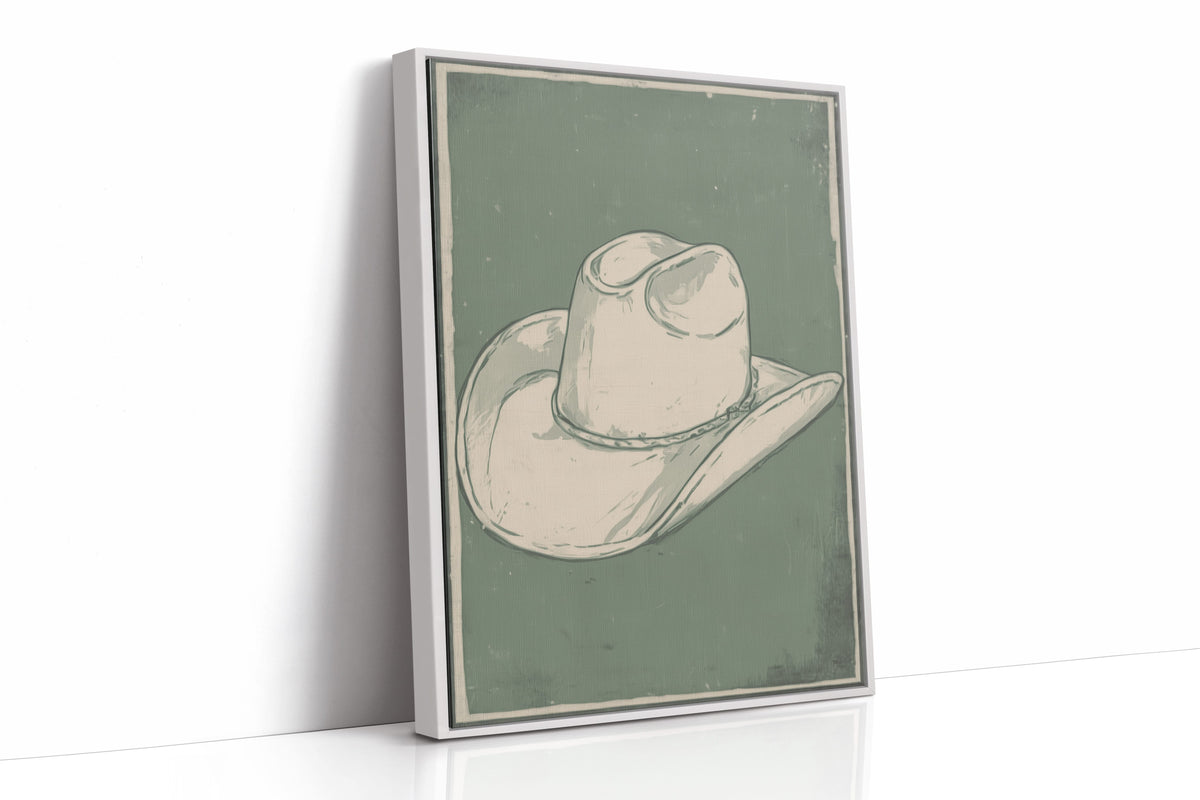 Weathered Rancher's Dream - Vintage Cowboy Hat