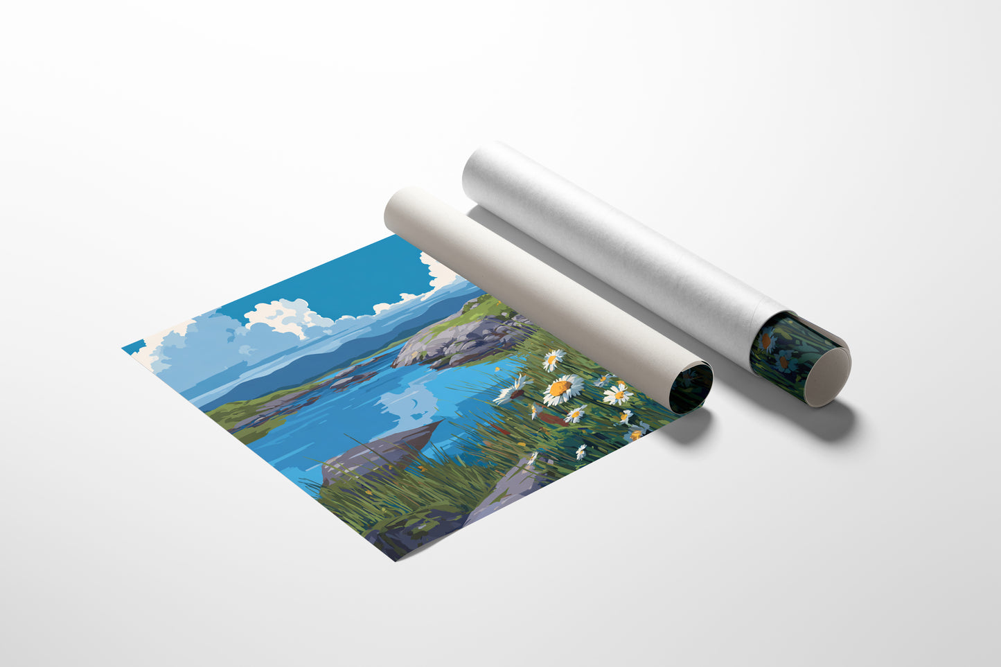 Daisies Dance Above Northern Waters