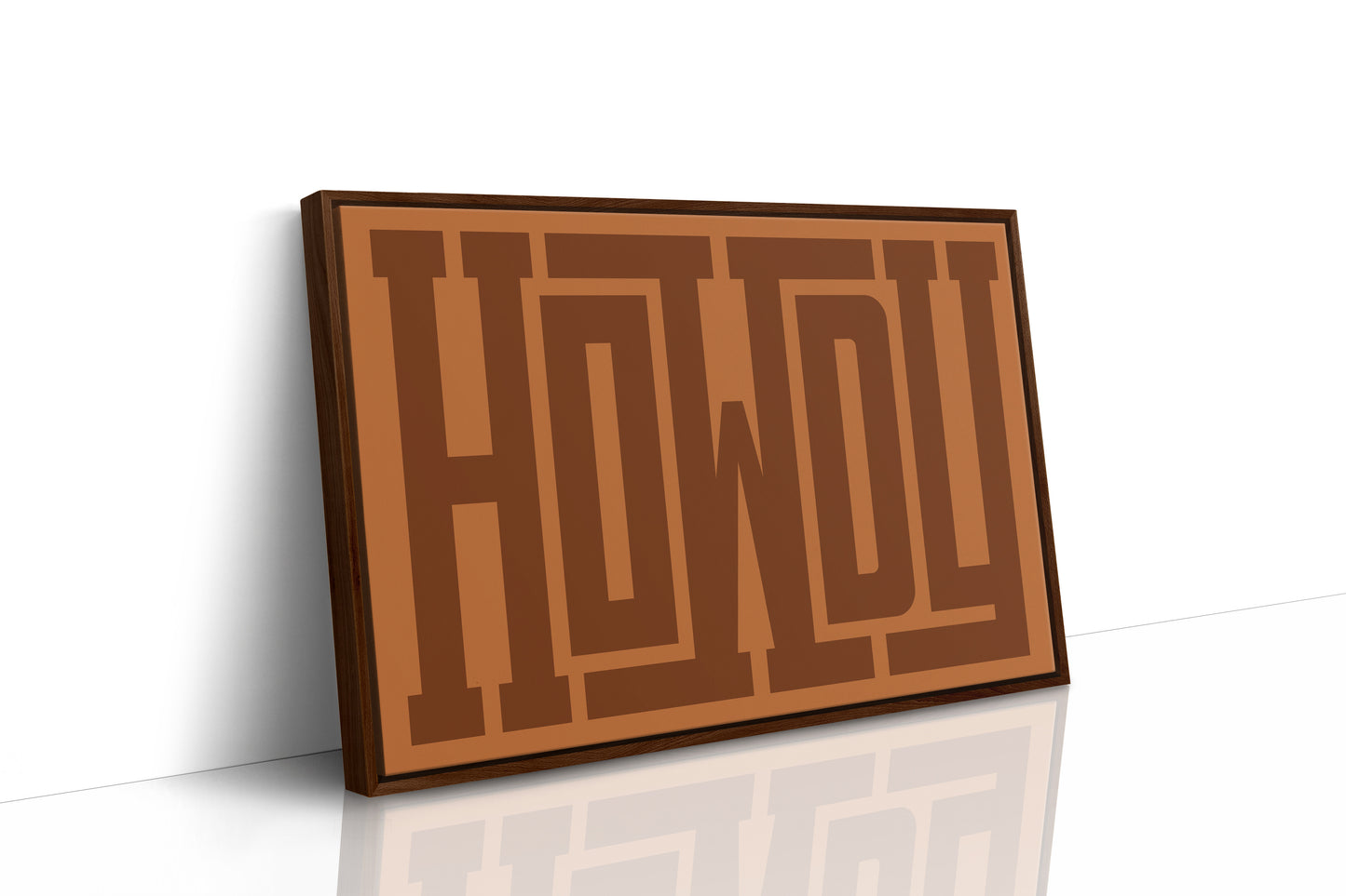 Howdy Rustic Maze Style Cowboy Art