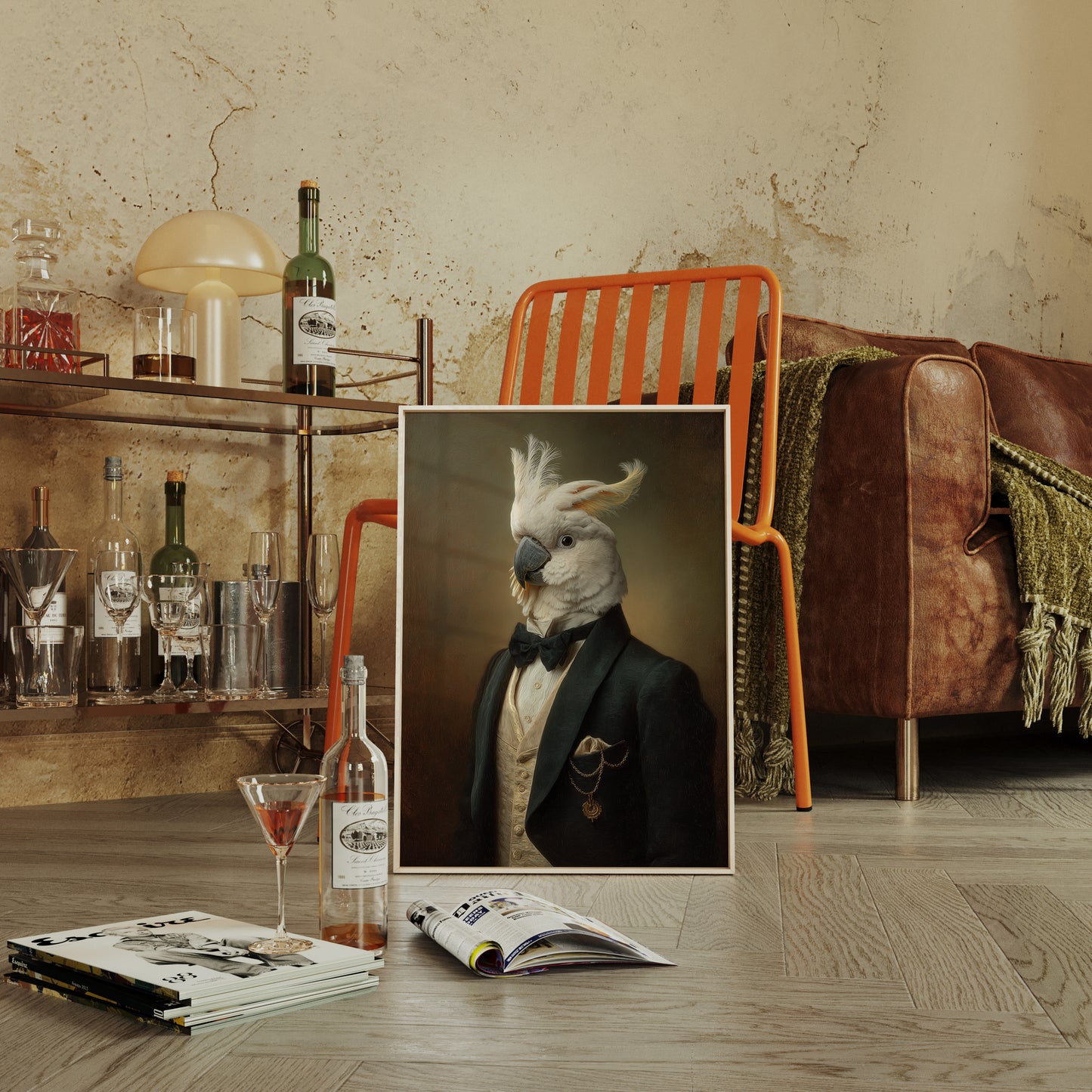 Regal Cockatoo in Formal Attire