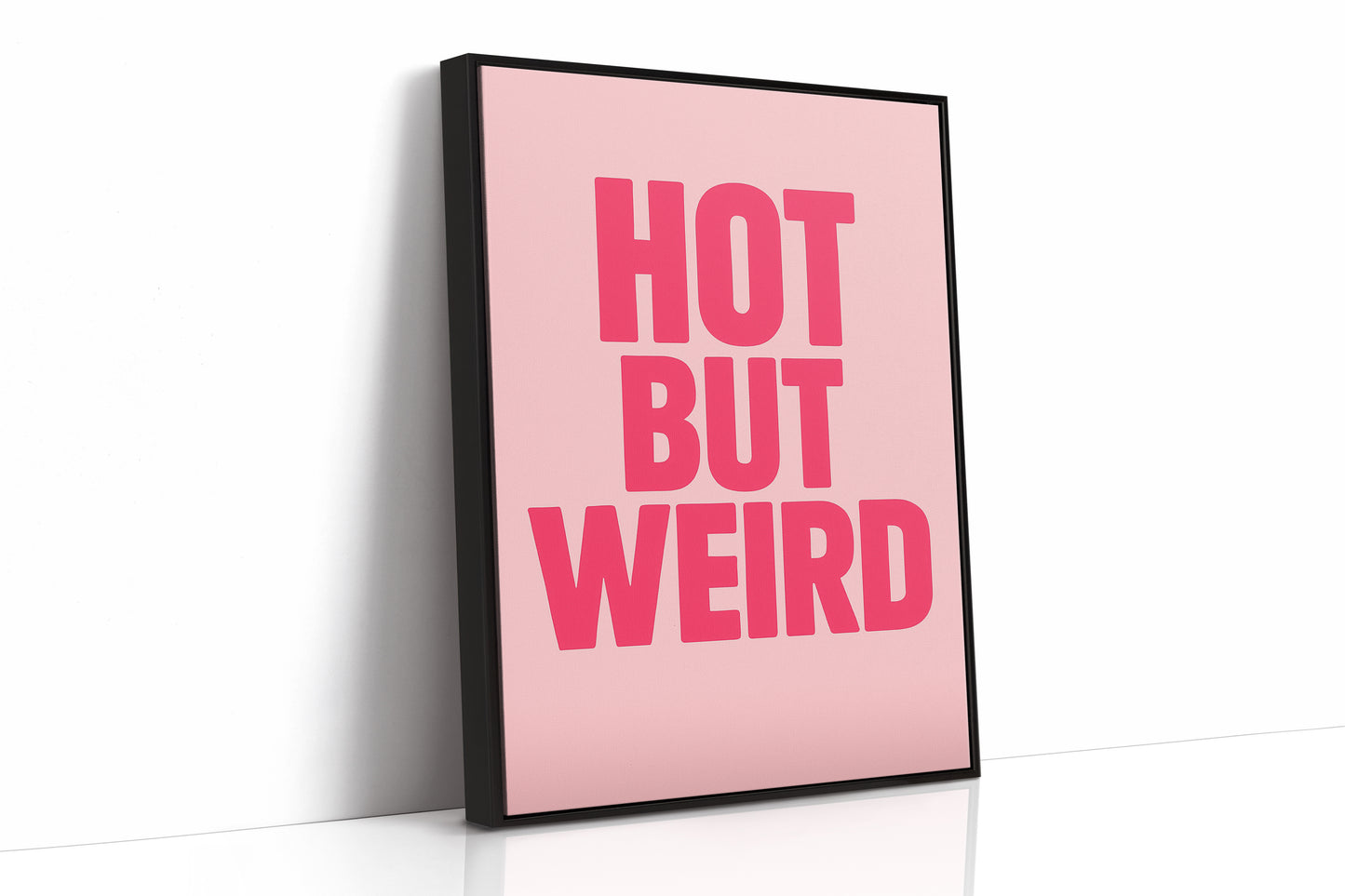 Hot But Weird Bold Pink Wall Art