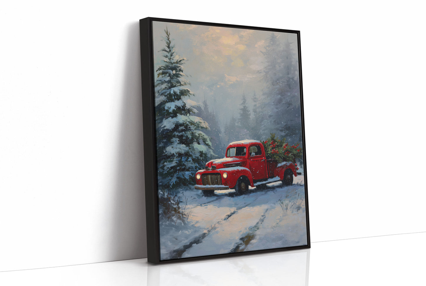 Red Truck Brings Christmas Home