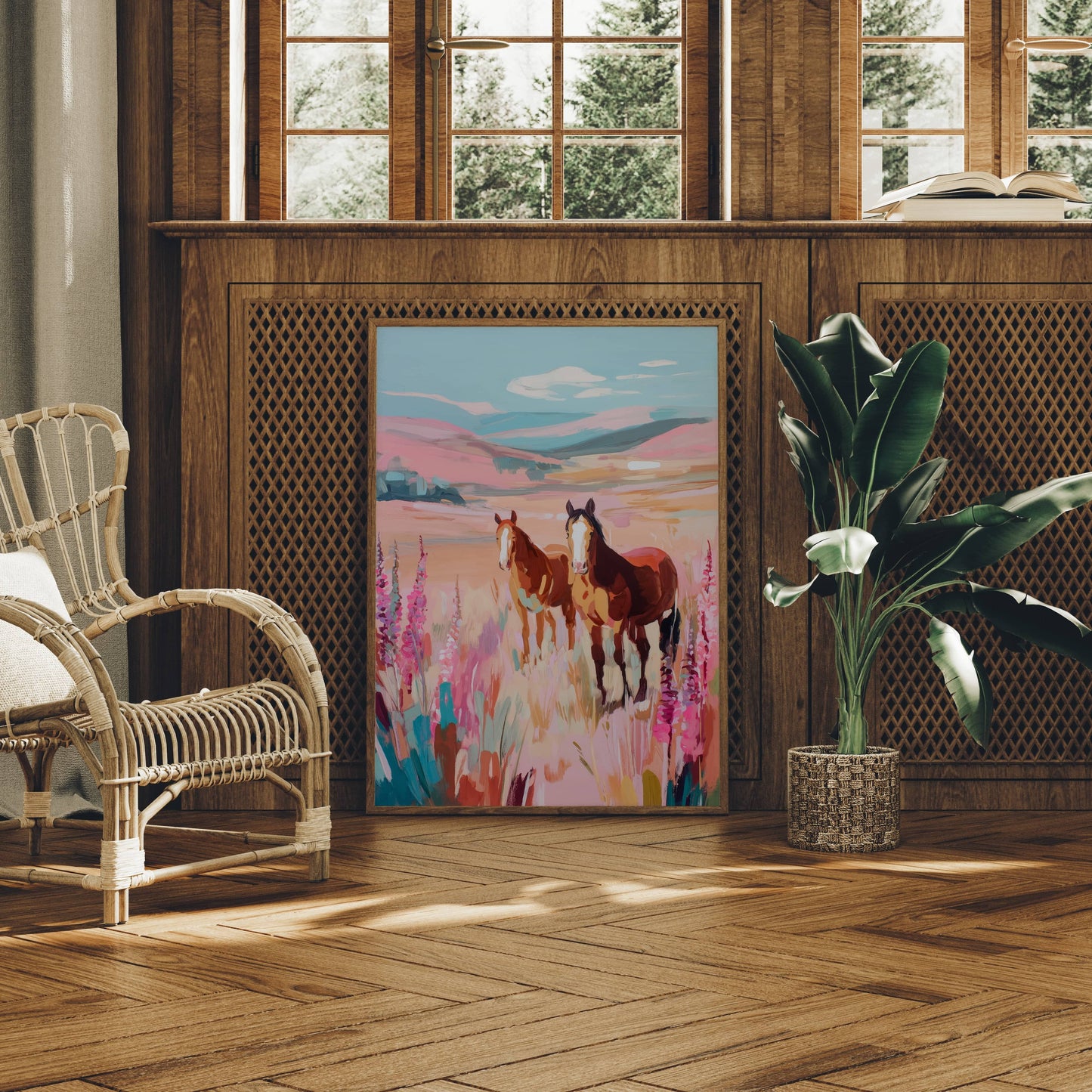 Wild Foxgloves Dance With Mustangs