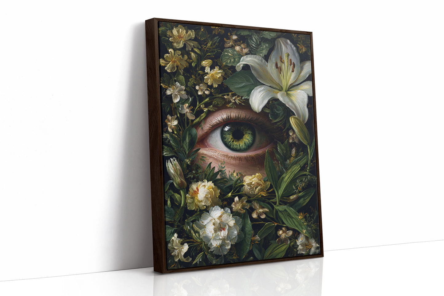 Gaze Beneath the Floral Veil