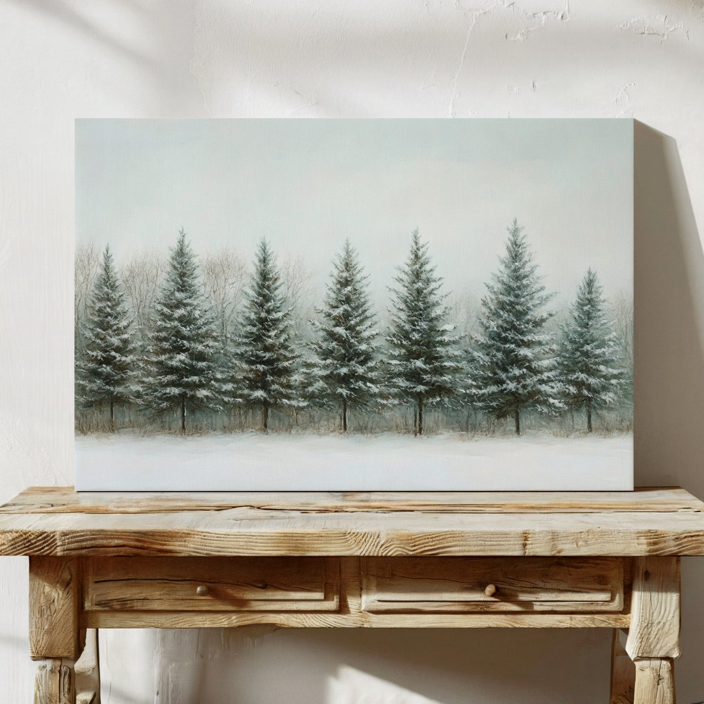 Evergreens Stand Their Winter Watch