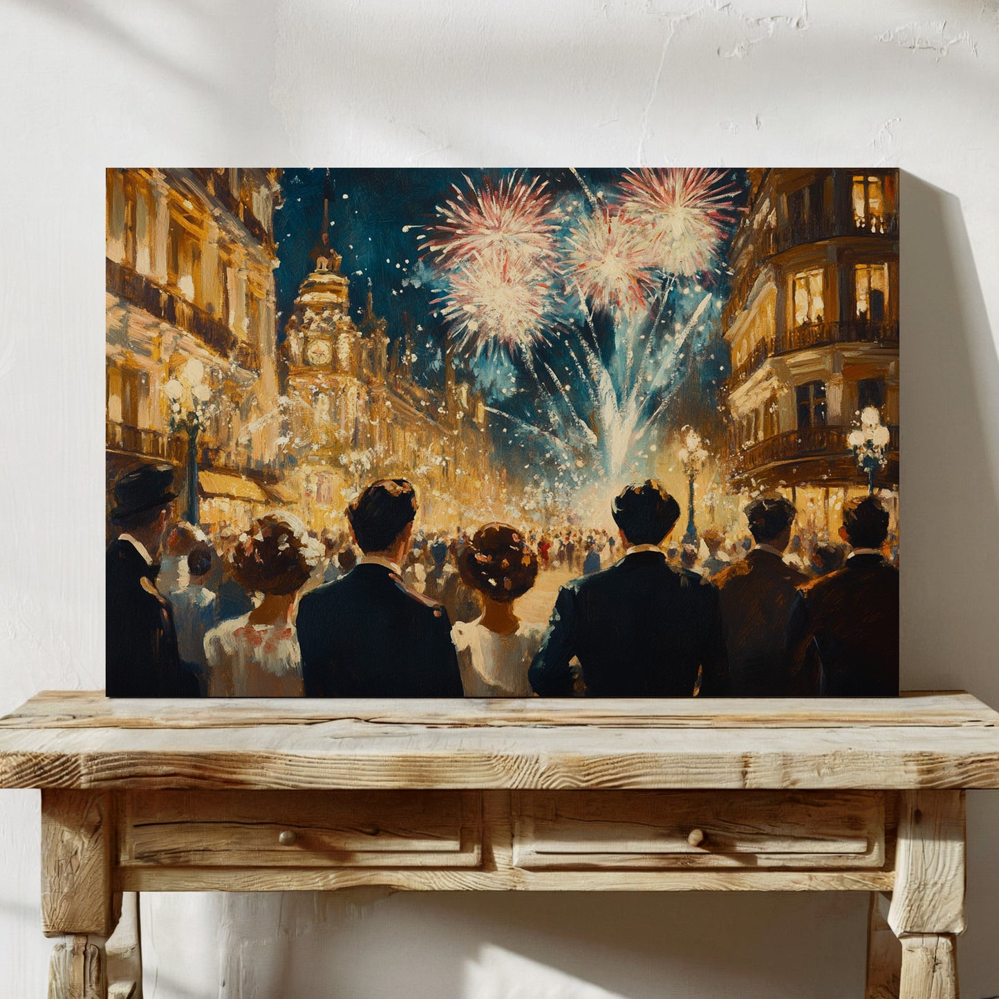 Midnight Sparkles Over Paris Streets