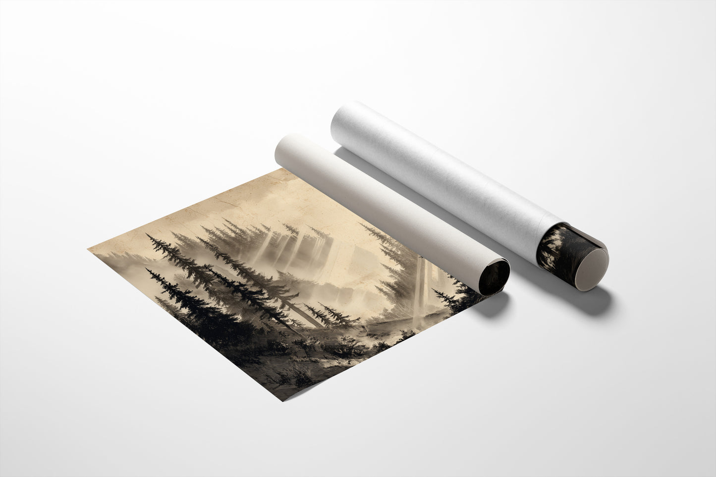 Misty Pines Catch Mountain Light