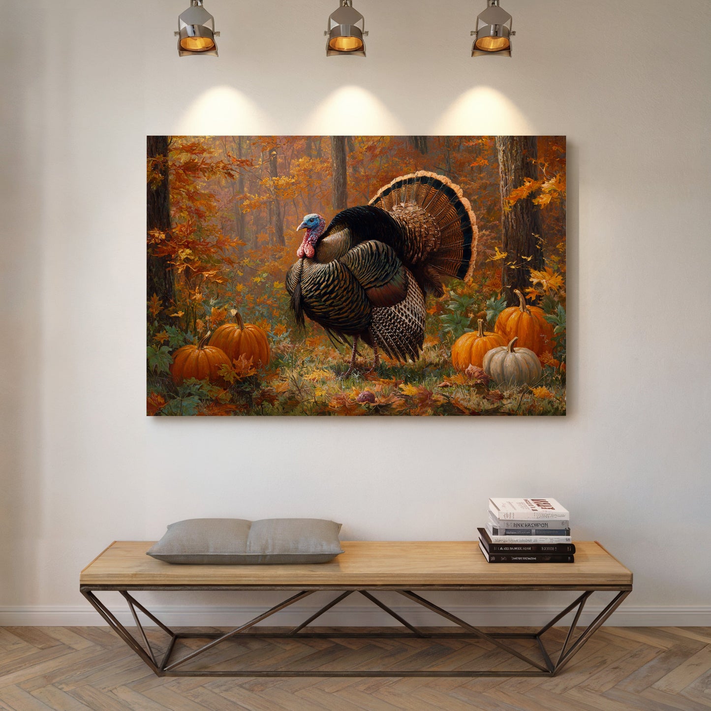 Autumn's Pride Among Pumpkin Fields