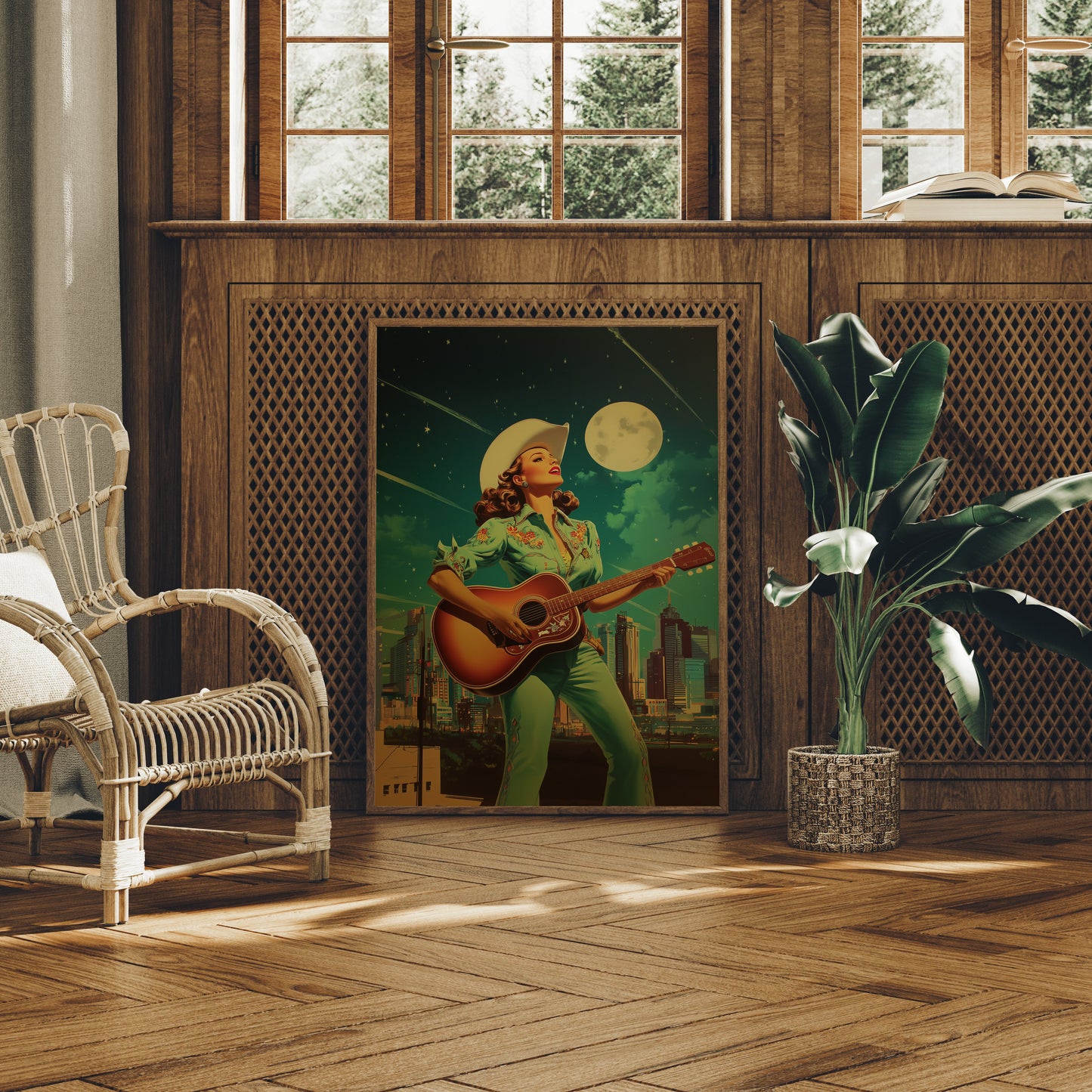 Moonlit Melodies Paint Nashville Green