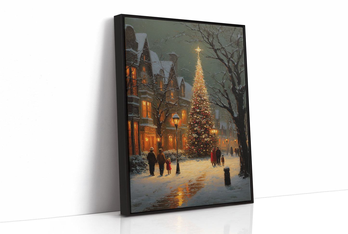Winter Evening Glows Through Victorian Streets