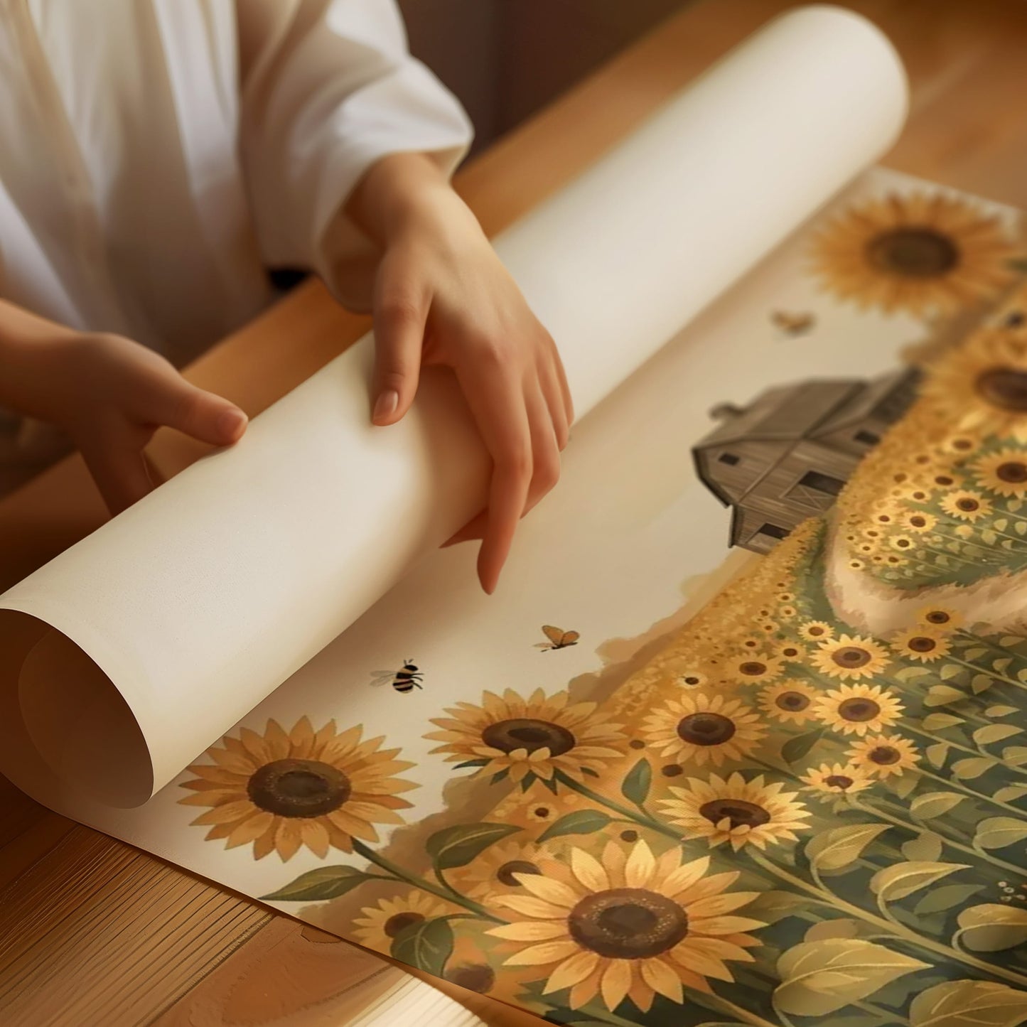 The Lord Is My Shepherd: Sunflower Barn Path