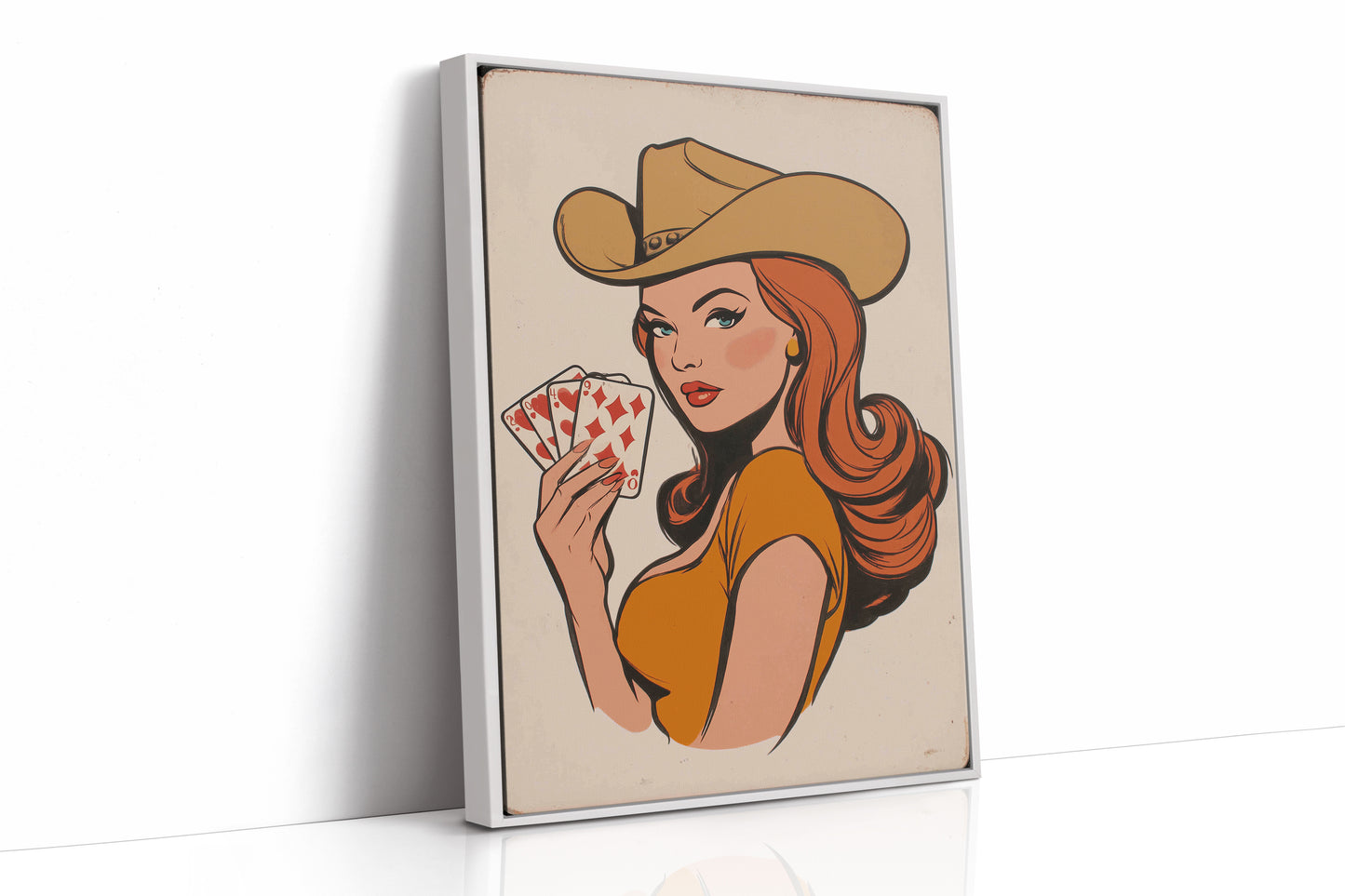 High Stakes Honey - Vintage Pin-Up Cowgirl
