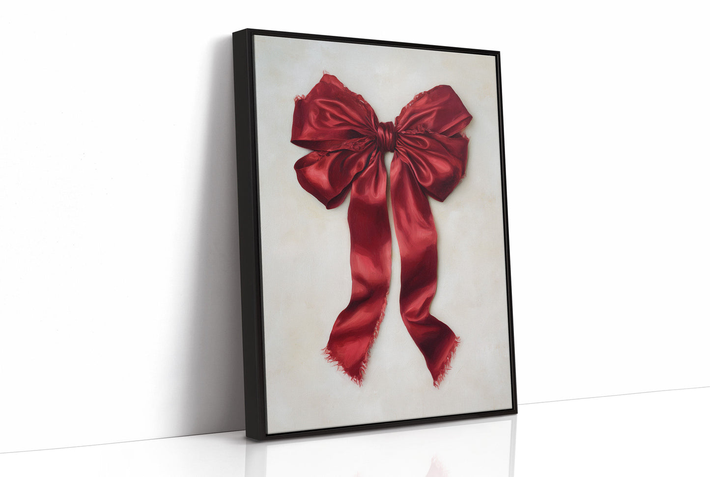 Red Silk Bows December's Promise