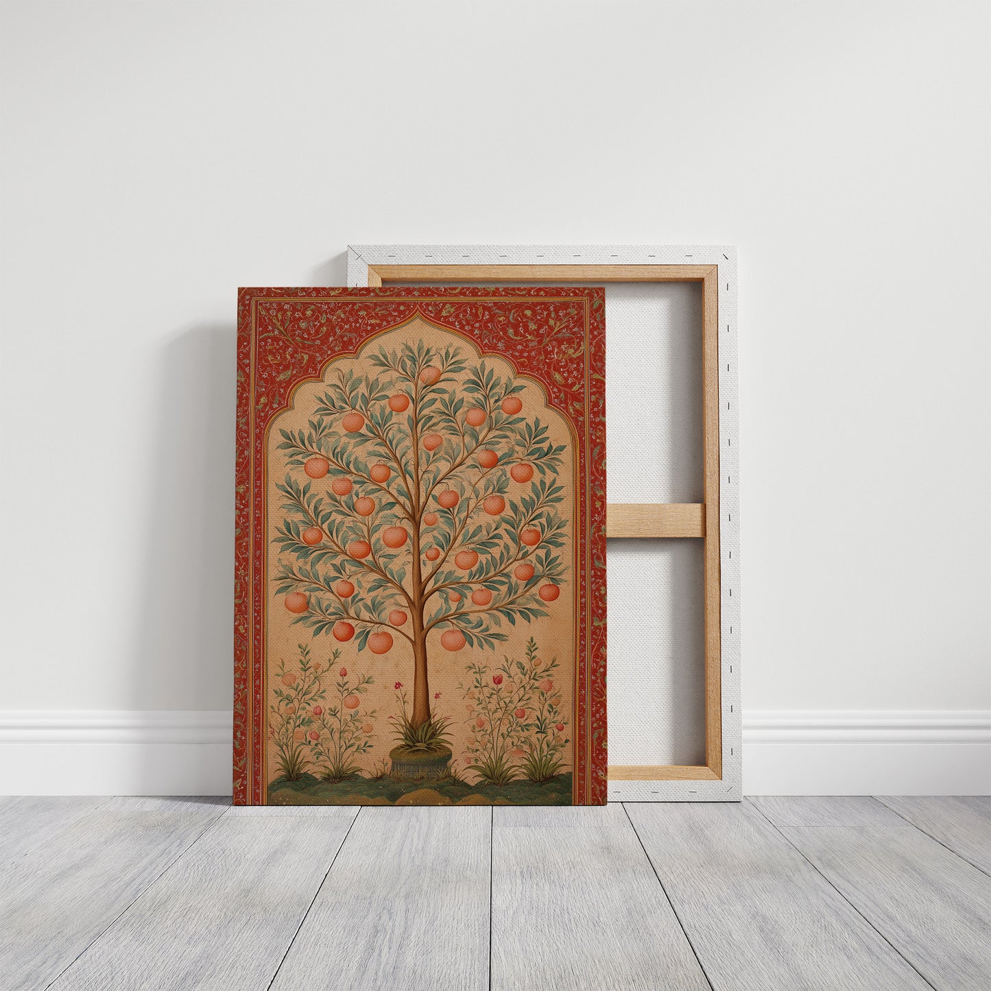 Orchard Beneath Crimson Arches