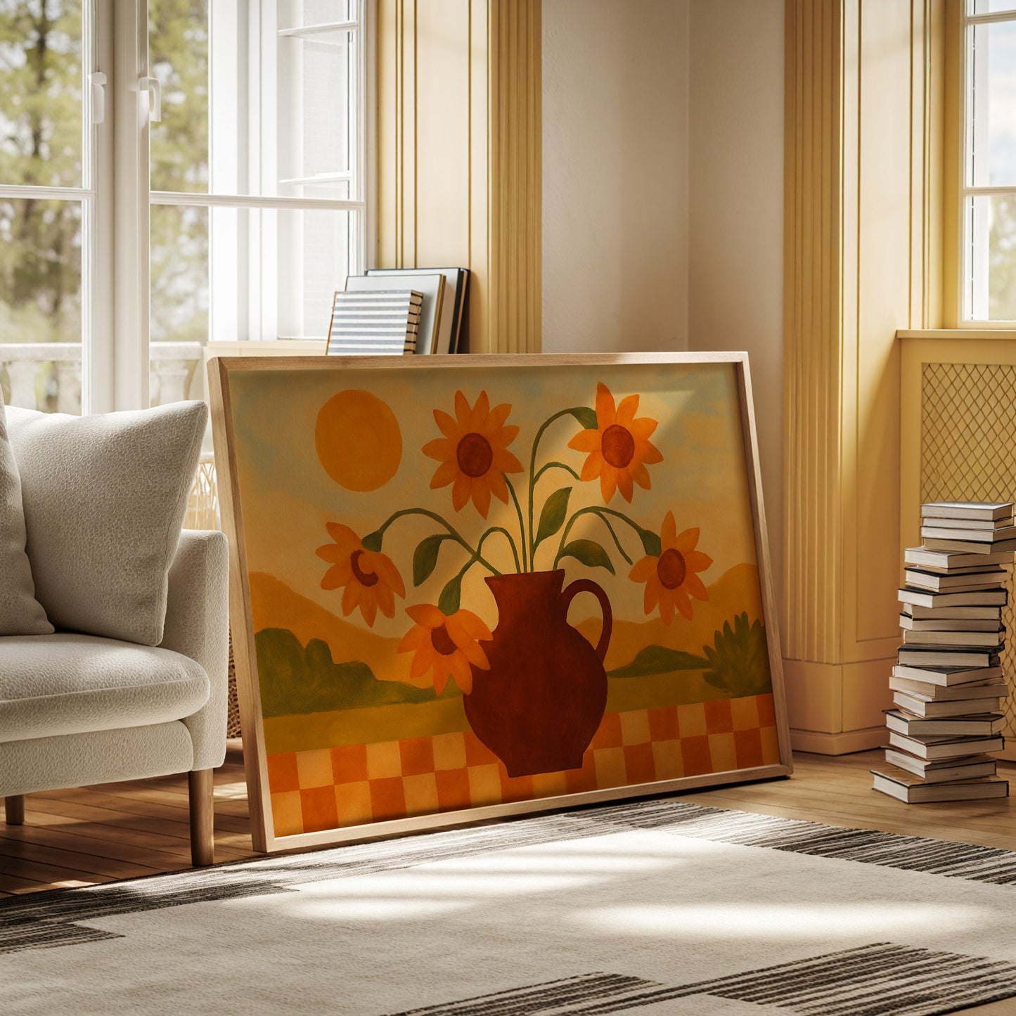 Sunflowers on a Golden Afternoon