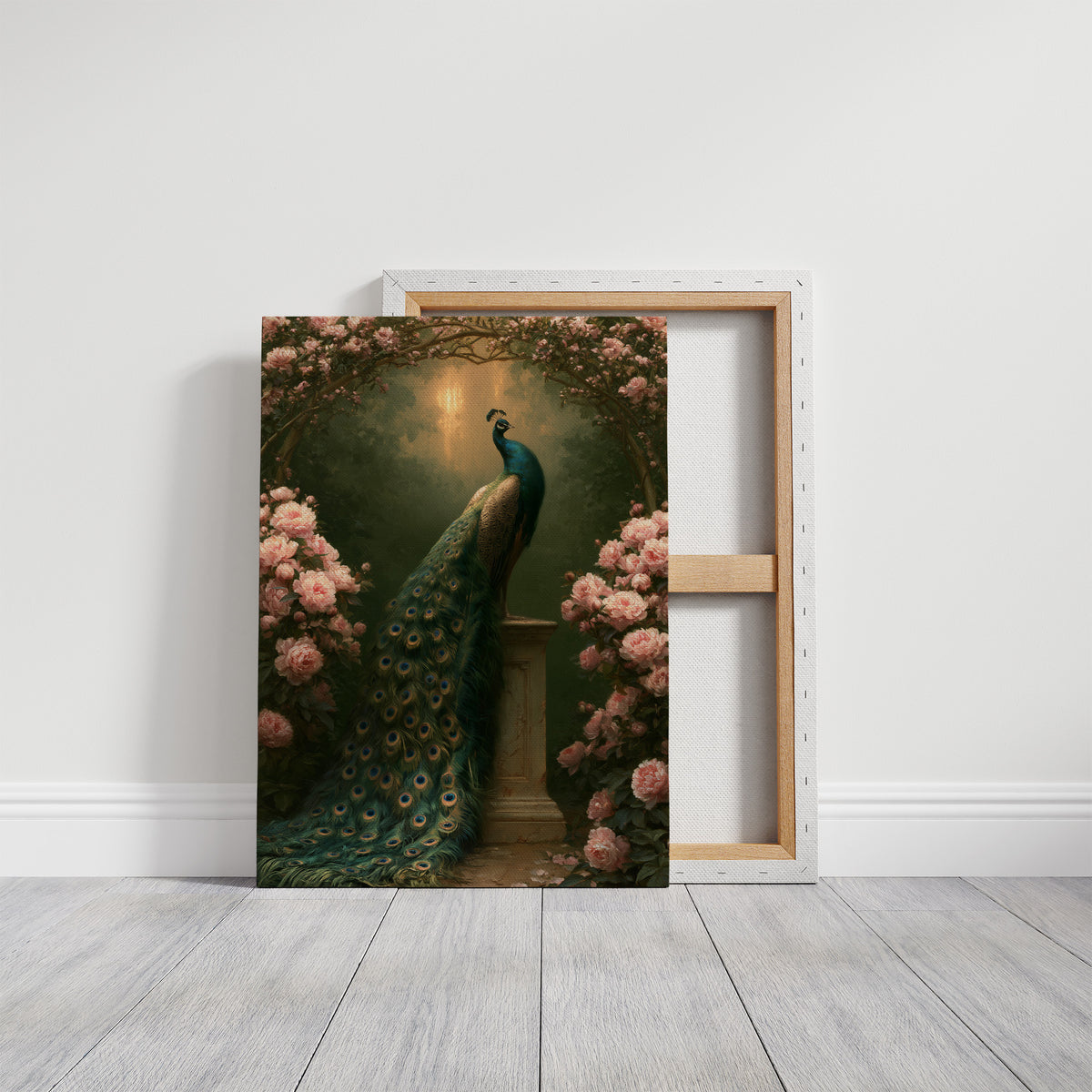 Peacock Beneath the Rose Arch