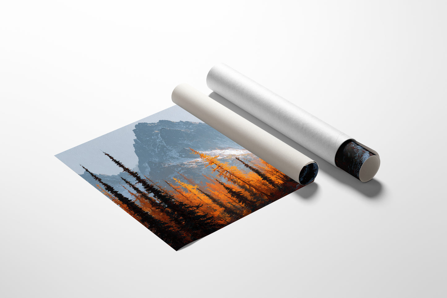 Autumn Fire Meets Mountain Frost