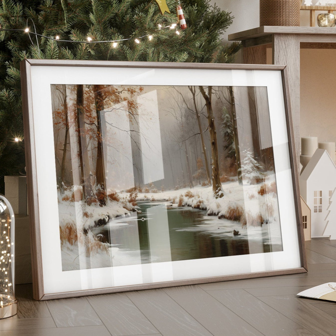 Winter Stream Carries Autumn's Memory