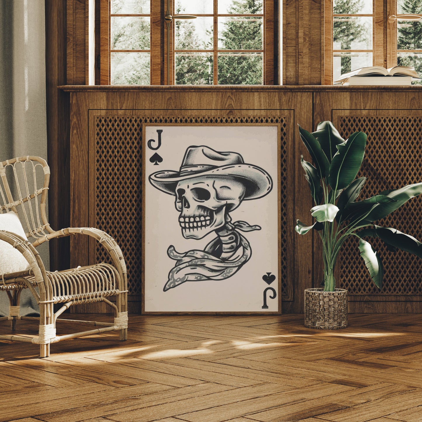 Cowboy Skull Deals Wild Cards