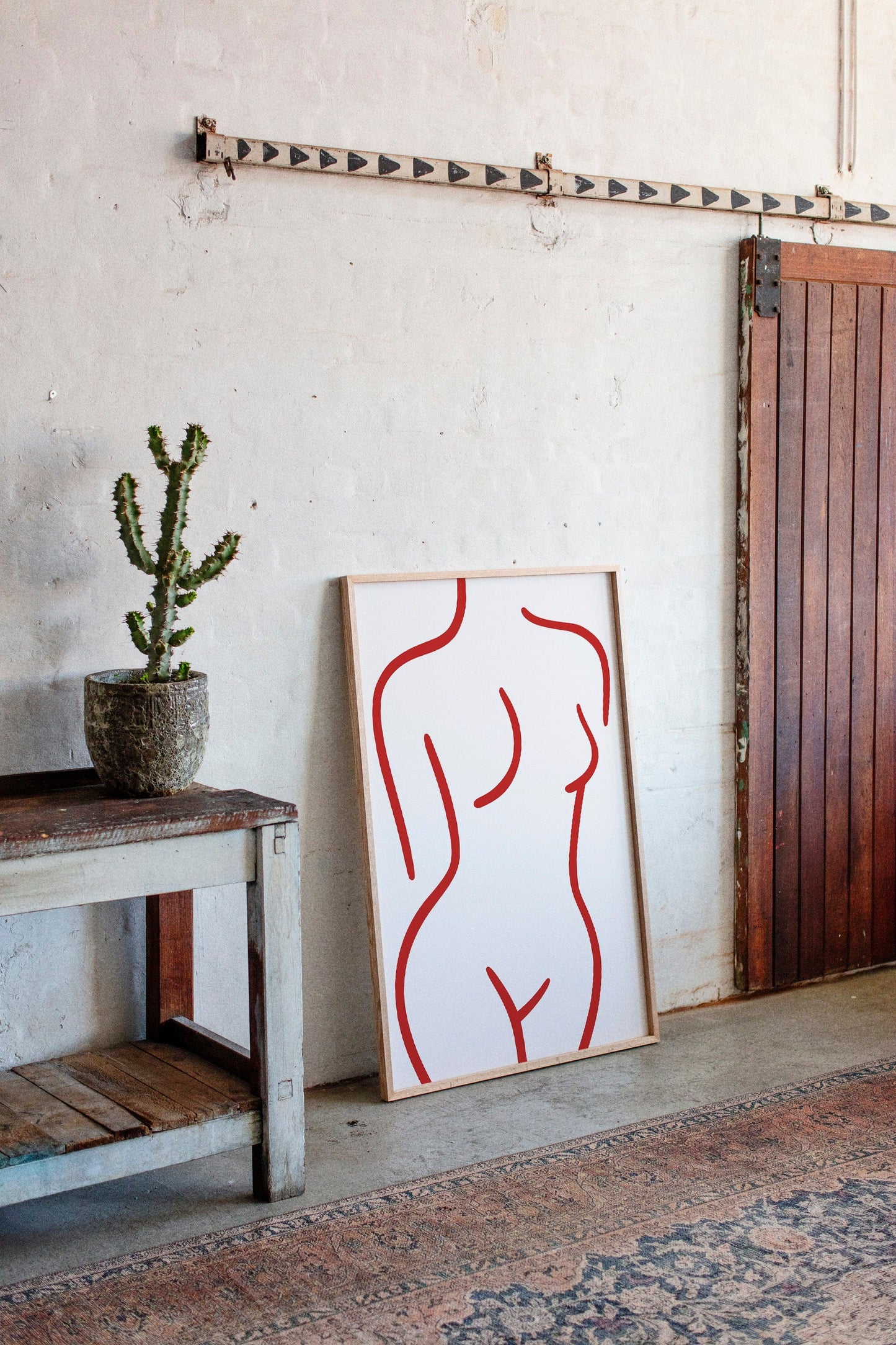 Crimson Lines Dance With Grace