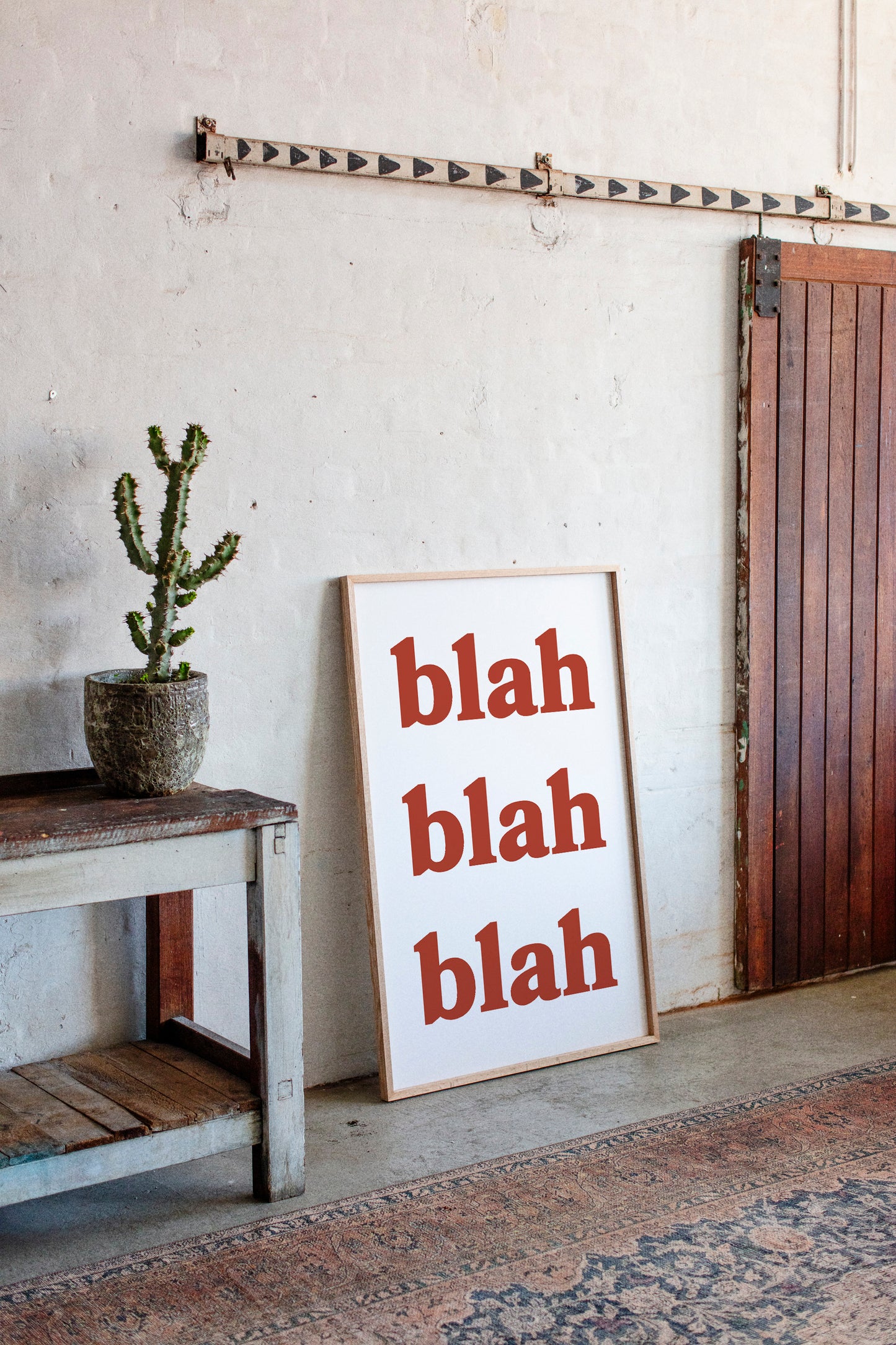 Words Painted In Terracotta Light