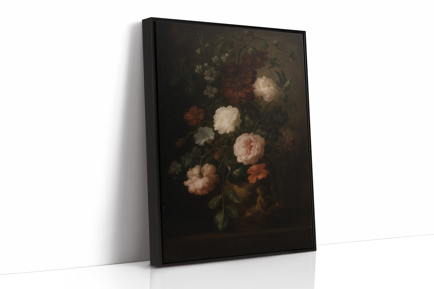 Baroque Vase of Blushing Petals