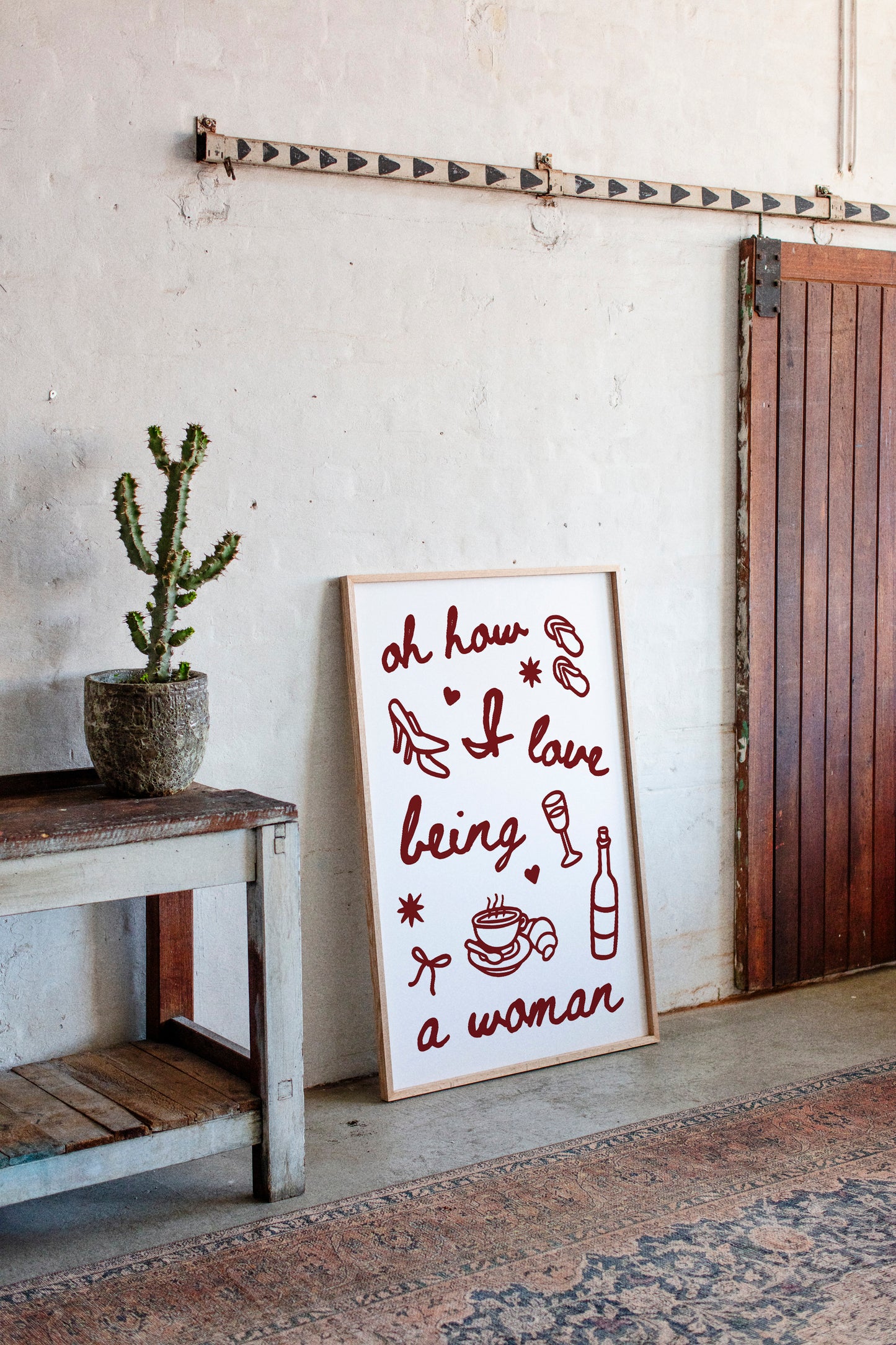 Sweet Moments In Burgundy Lines