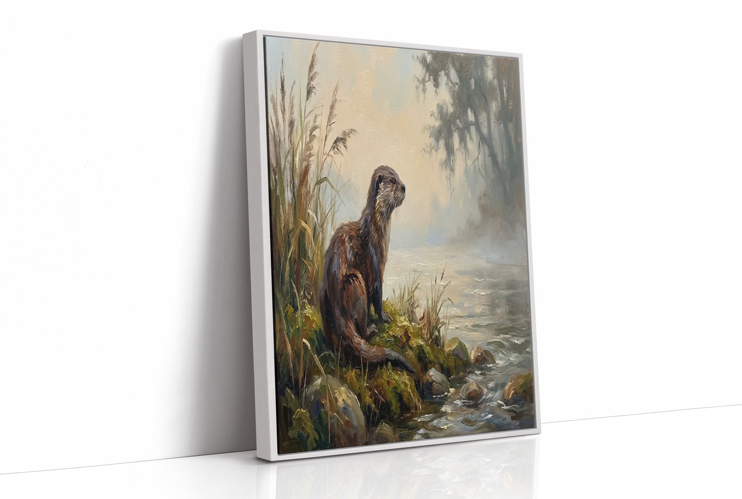 Otter on the Mossy Bank