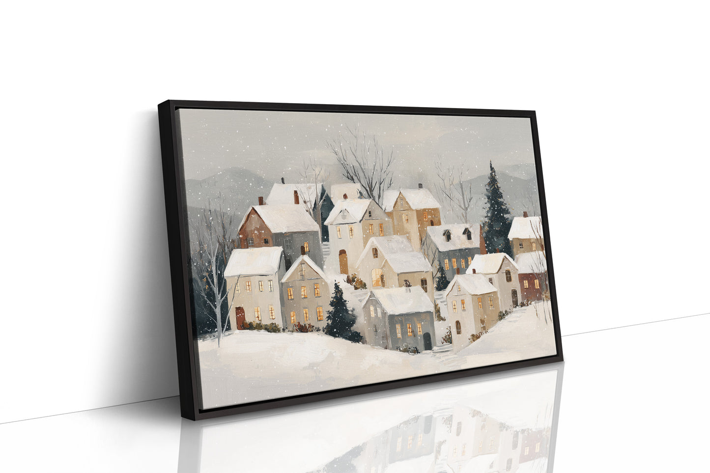 Silent Village Under Winter's Veil