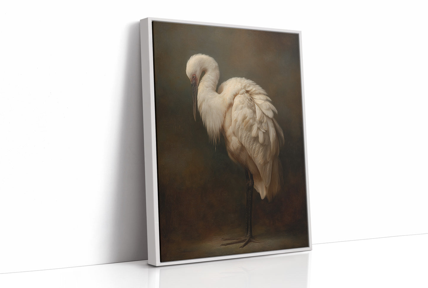 Ivory Feathers In Contemplative Stillness