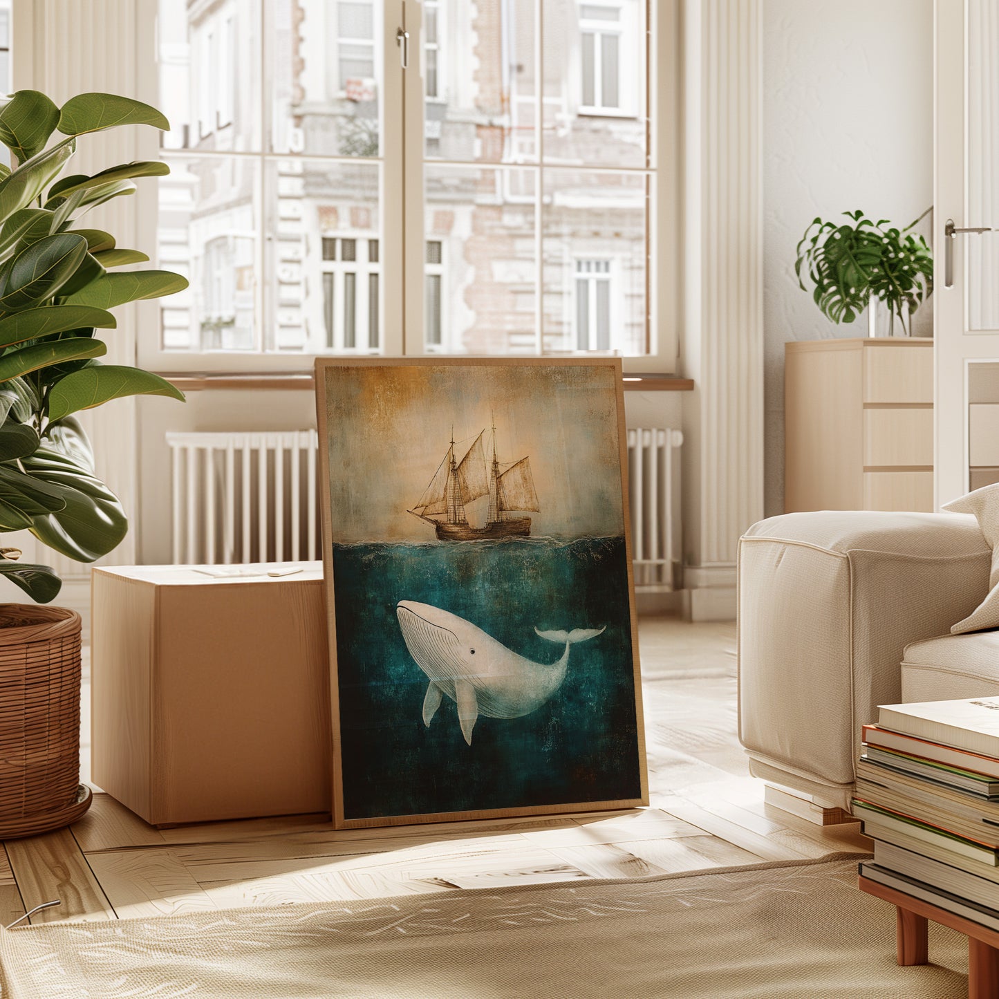 Whale Dreams Beneath the Tall Ship