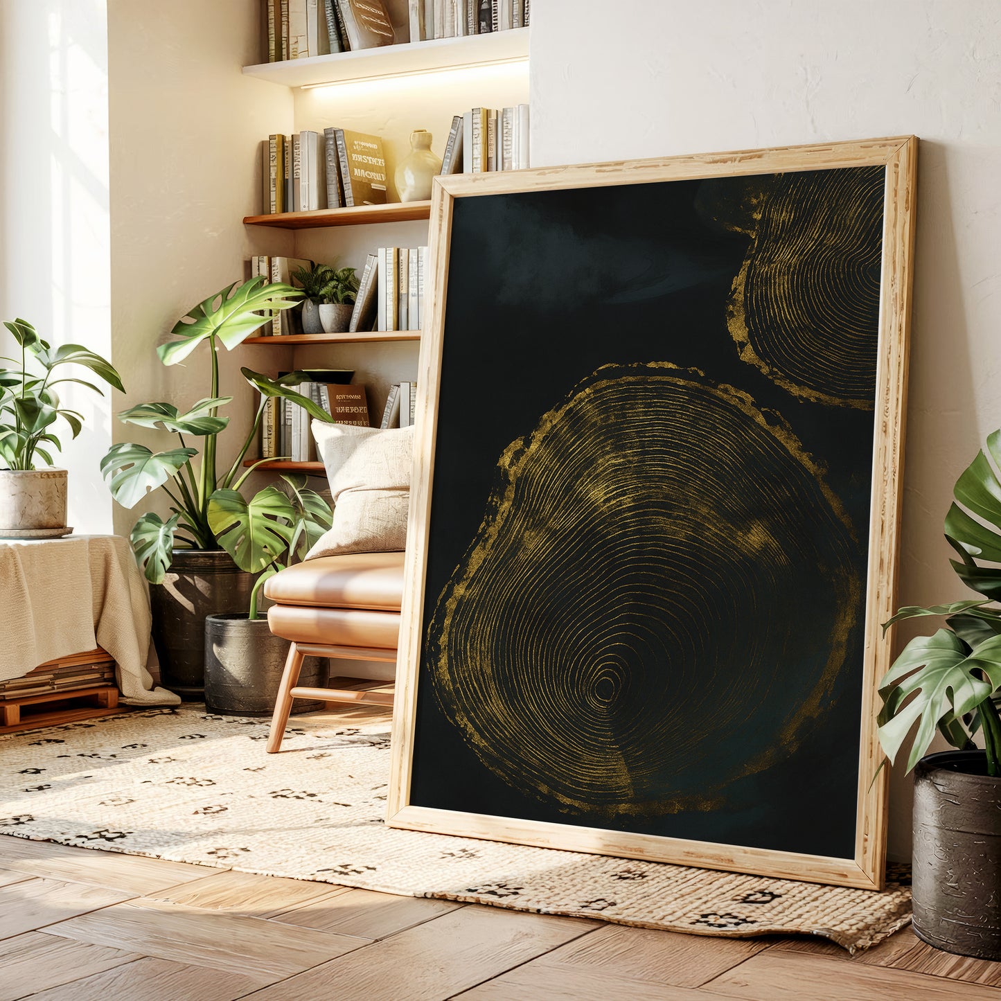 Shadow Rings in Gold