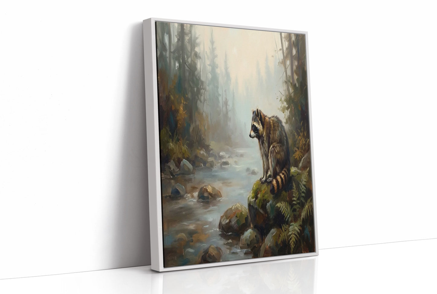 Raccoon by the Rapids