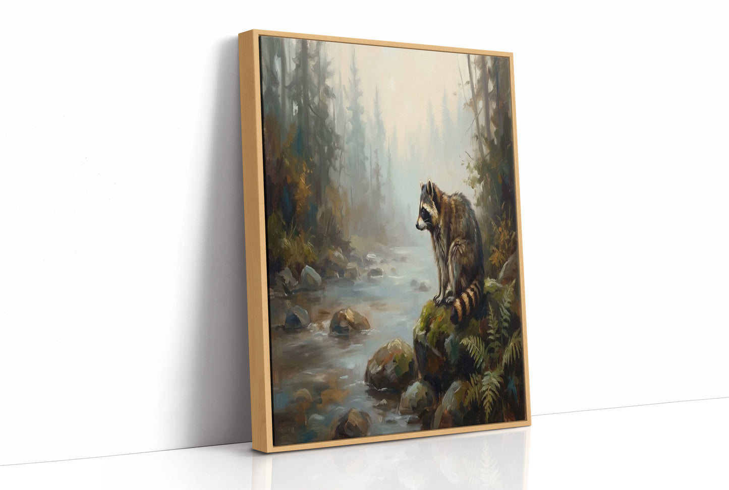 Raccoon by the Rapids