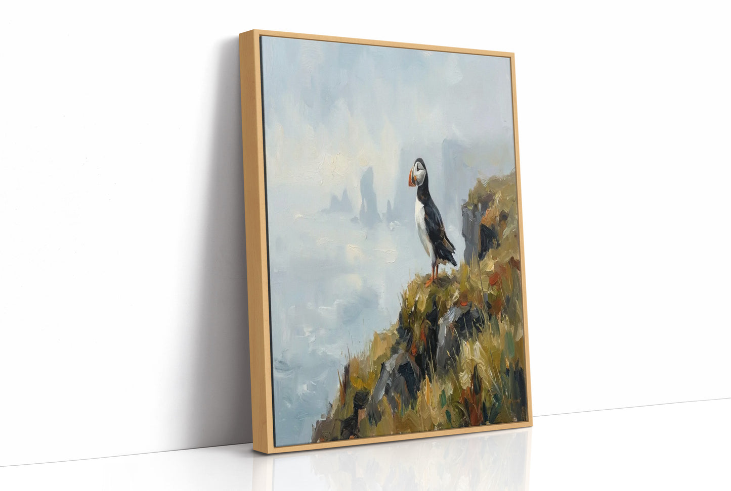 Puffin on the Cliff's Edge