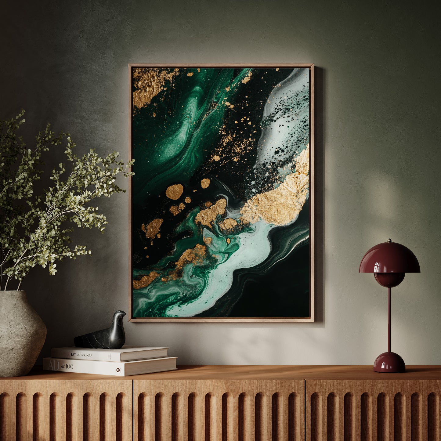 Emerald Rush with Gilded Horizon