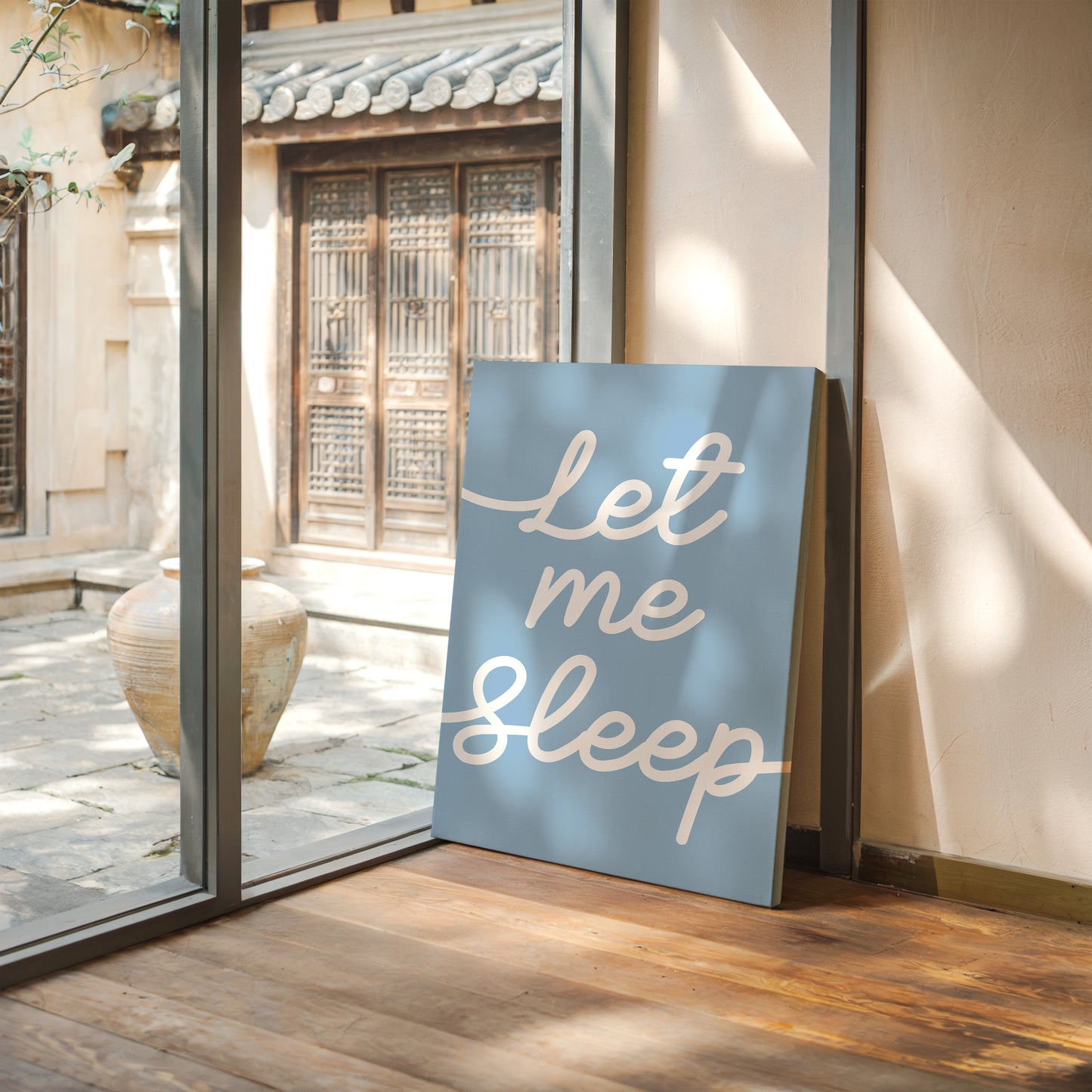 Soft Words Float Through Morning Blue